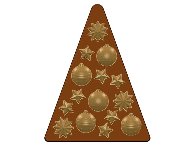 Moule chocolat - Sapin décoré