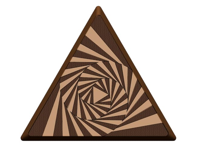 Moule chocolat - Triangle spirale
