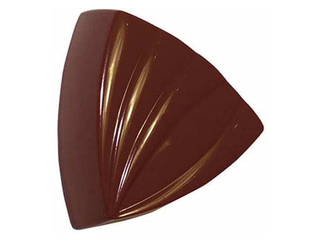 Moule chocolat - 28 triangles striés