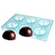 Moule chocolat - 6 demi-sphères Ø 7 cm - 27,5 x 17,5 cm