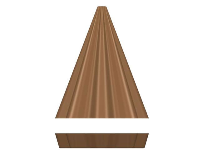 Plaque chocolat - Sapin conique