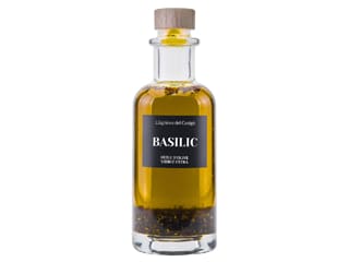 Huile d'olive au basilic