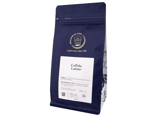 Coffola Latino - Couverture café à pâtisser - 500 g - Coffola