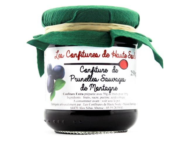 Confiture de prunelle sauvage - 250 g - Confitures de Haute Soule