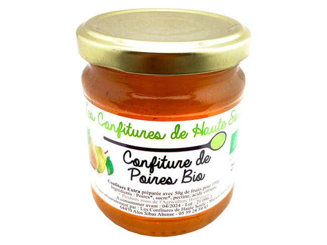 Confiture de poire Bio - 250 g - Confitures de Haute Soule