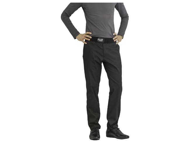 Pantalon de cuisine homme - Cyclone noir - Taille 36 - Clément Design