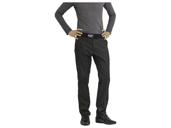 Pantalon de cuisine homme - Cyclone noir - Taille 48 - Clément Design