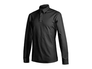 Polo homme OXO noir - Manches longues - Taille 2XL (58/60) - Clément Design