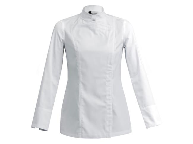 Veste de cuisine femme Sienne Blanche - Manches longues - Taille S (36/38) - Clément Design