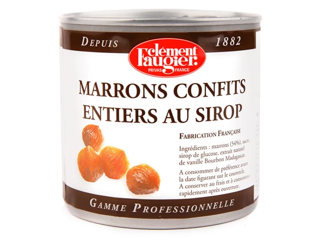 Marrons extra confits au sirop - 300 g - Clément Faugier