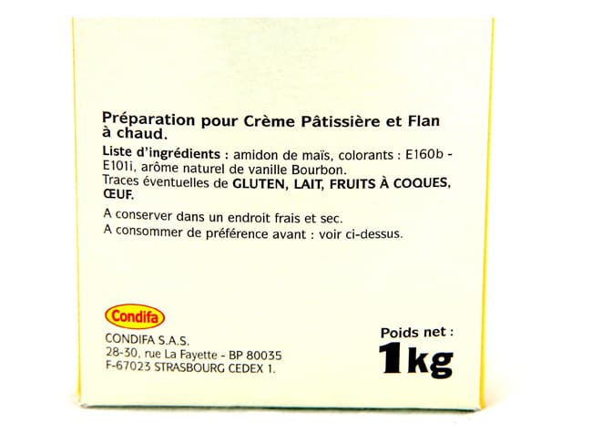 Crème pâtissière à chaud - ou poudre à crème - 1 kg - Ancel