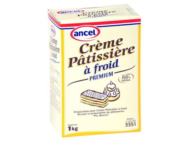 Crème pâtissière à froid - Premium - 1 kg - Ancel