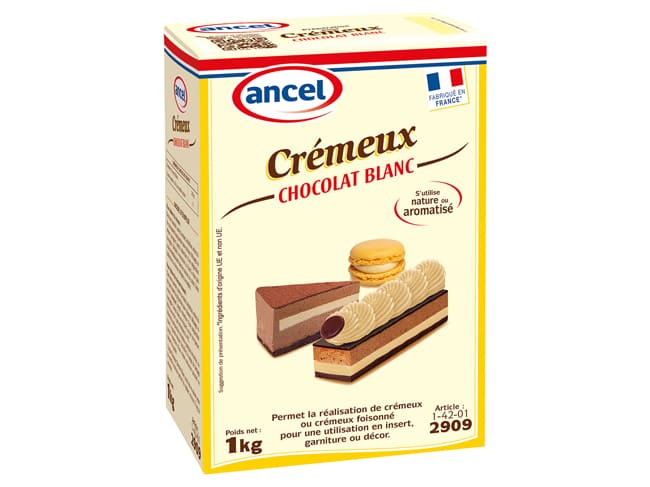 Préparation pour crémeux - chocolat blanc - 1 kg - Ancel
