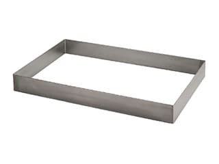 Cadre à pâtisserie inox - 36 x 26 x ht 4,5 cm - De Buyer