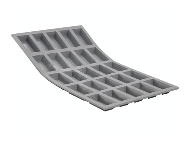 Moule silicone élastomoule - 25 mini-financiers - 30 x 17,6 cm - De Buyer