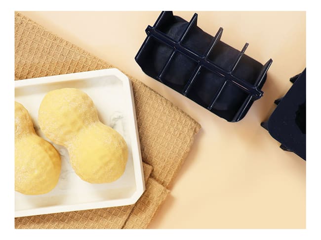 Moule silicone Cacahuète - 10,5 x 5,5 cm - Déco Relief