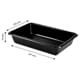 Bac plat 3 L noir - 34 x 23 x ht 7 cm - Gilac