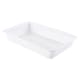 Bac plat 5 L blanc - 43 x 28 x ht 7 cm - Gilac