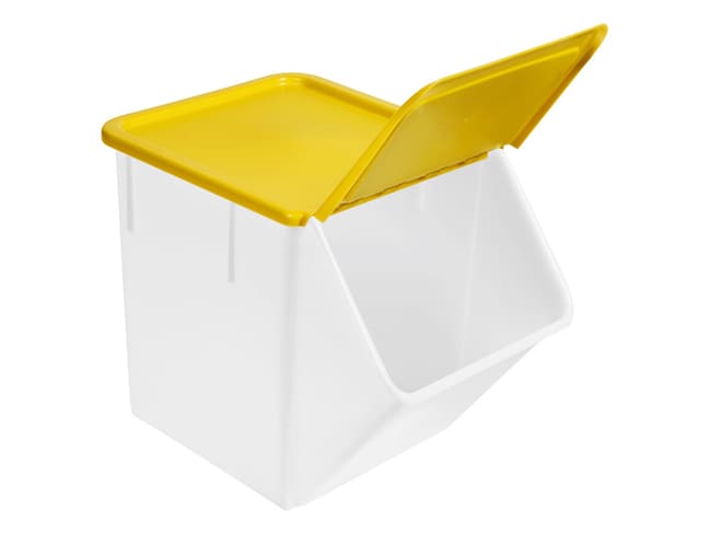 Couvercle jaune - pour bac à ingrédients - 40 L - Gilac