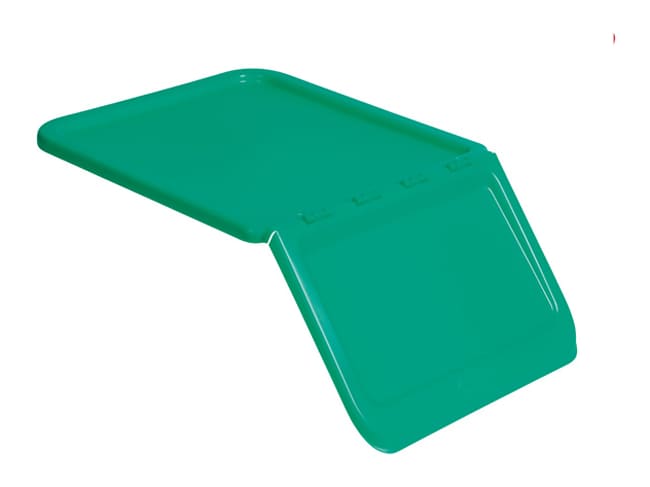 Couvercle vert - pour bac à ingrédients - 40 L - Gilac