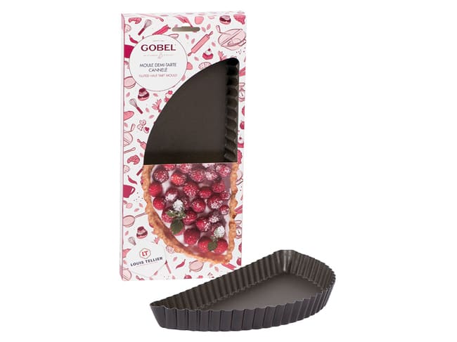 Moule demi tarte cannelée - Ø 28 cm - Gobel