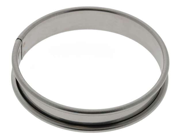 Cercle à tarte inox - ht 2 cm - Ø 12 cm - Gobel