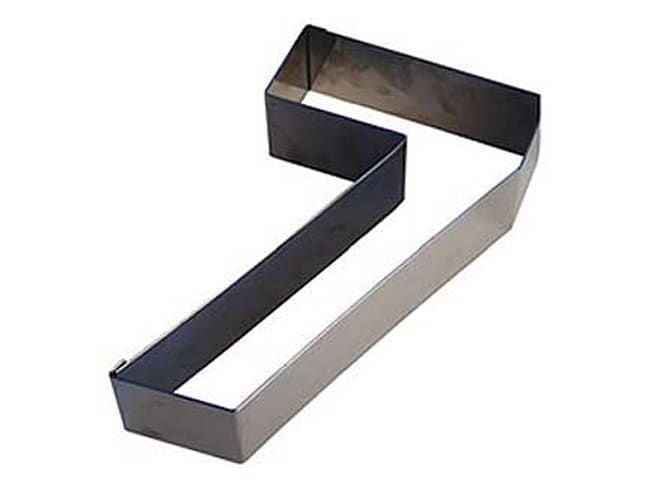 Emporte-pièce Chiffre N°7 inox - ht 4,5 cm - Long 20 cm - Gobel