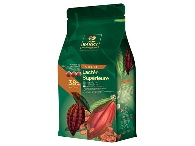 Chocolat au lait lactée supérieur 38% - 5 kg - Cacao Barry