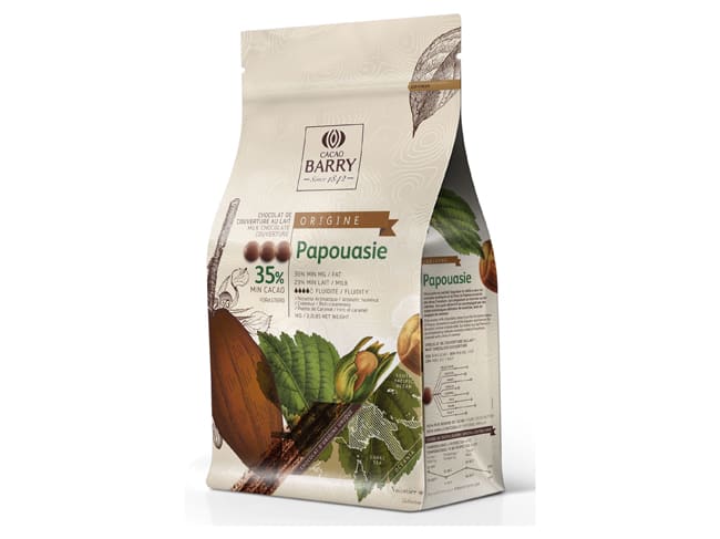 Chocolat au lait Papouasie 35% - 1 kg - Cacao Barry