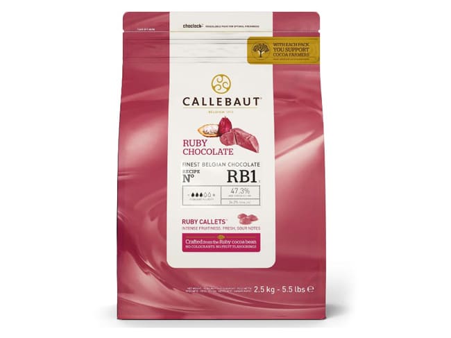 Chocolat rose Ruby 47,3% - 2,5 kg - Callebaut