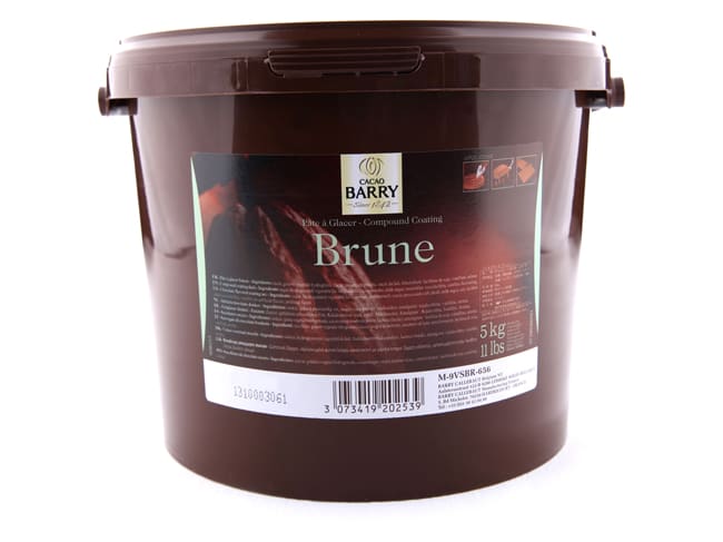 Pâte à glacer brune - 5 kg - Cacao Barry