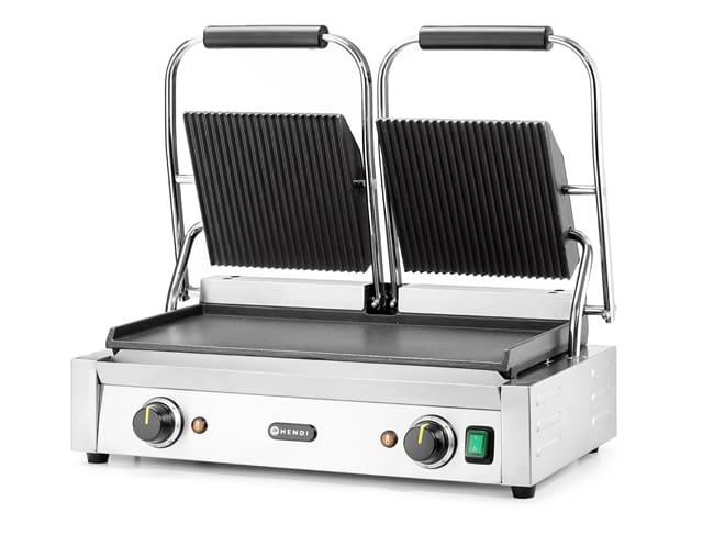 Grill électrique double - dessous lisse - Hendi