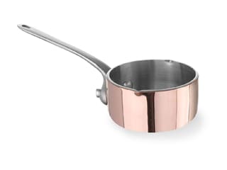 Mini casserole - saucière cuivre-inox - Ø 5 cm