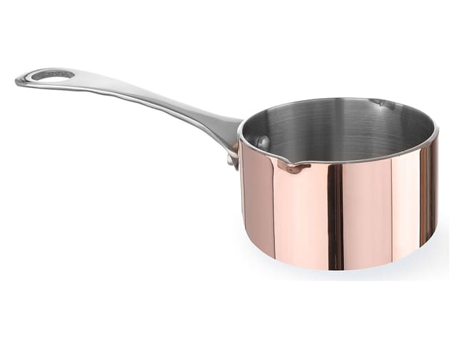 Mini casserole - saucière cuivre-inox - Ø 7,5 cm