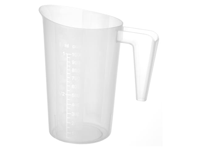 Broc plastique gradué - 1 litre