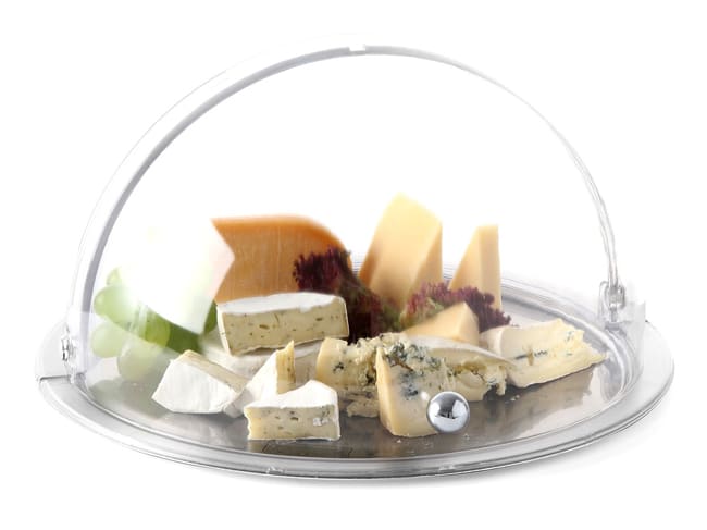 Plateau à fromage - cloche coulissante - Ø 38 cm - Hendi