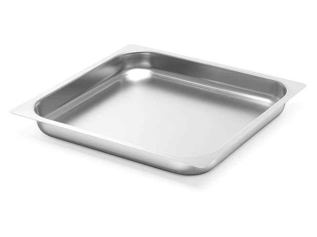 Plateau gastronorme en inox - 35 x 32 cm - hauteur 4 cm - Hendi