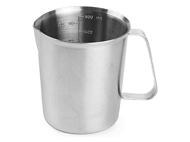 Pot gradué inox - 1/2 litre