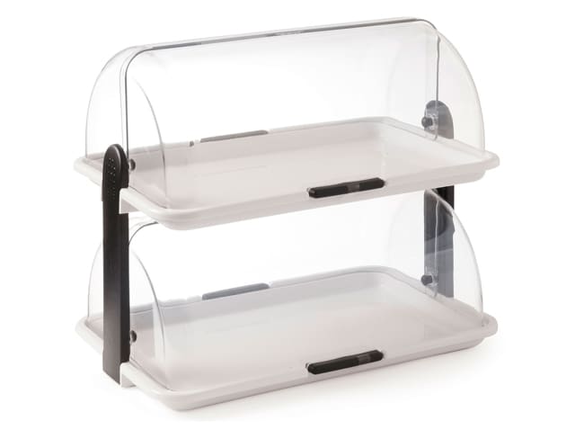 Vitrine double - couvercle coulissant - 46 x 31 cm - Hendi