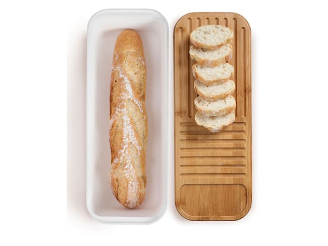 Boîte à petits pains - avec couvercle planche à decouper - Ibili