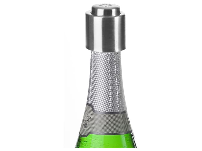 Bouchon champagne - avec bouton poussoir - Ibili