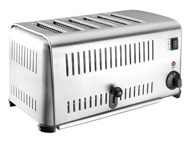 Grille-pain inox - 6 tranches - Lacor