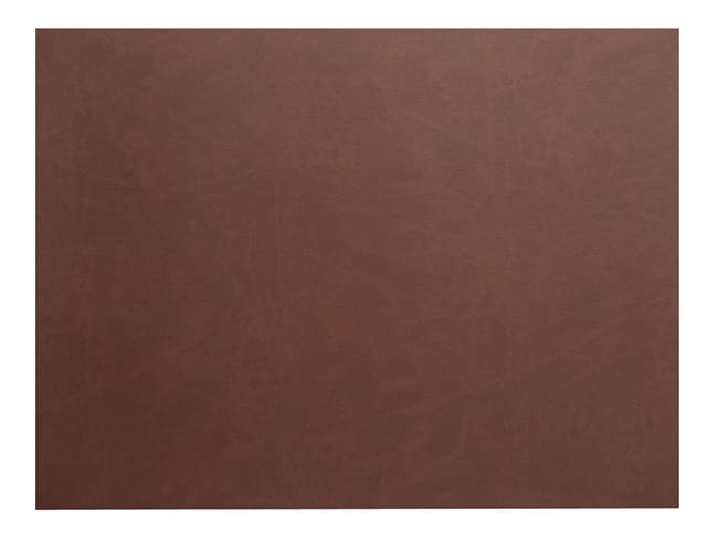 Set de table en cuir - marron aspect lisse - Lacor