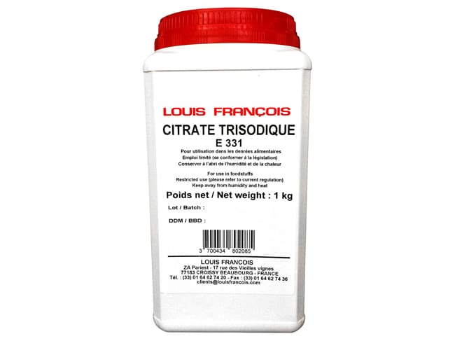 Citrate trisodique - 1 kg - Louis François