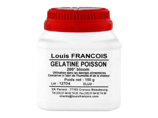 Gélatine de poisson en poudre - 200 bloom - 150 g - Louis François