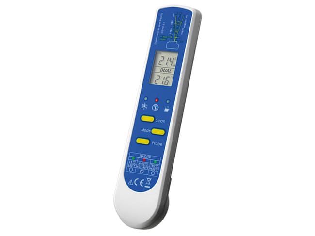 Thermomètre HACCP infrarouge - -55°C à +330°C - + sonde repliable - Tellier