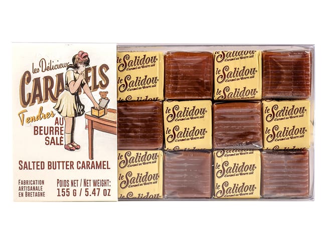 Caramels pâtissiers tendres - au beurre salé - 155 g - La Maison d'Armorine