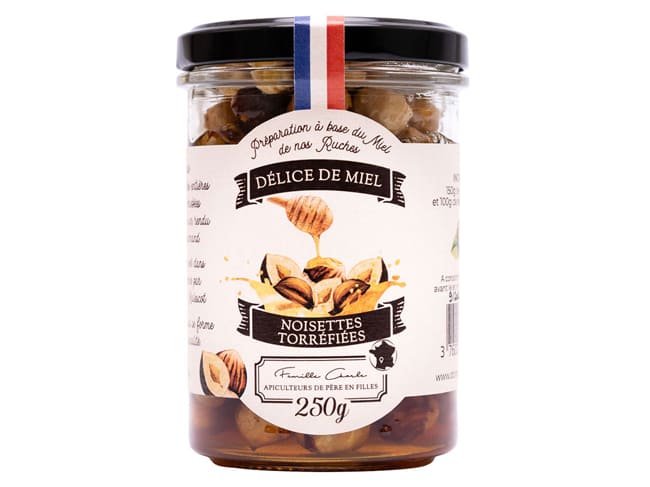 Délice de Miel - aux noisettes torréfiées - 250 g - Les Abeilles de Malescot