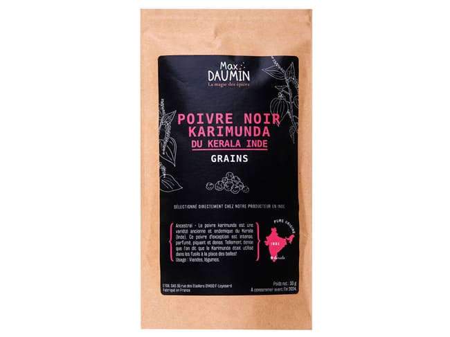 Poivre noir Karimunda - 55 g - Max Daumin