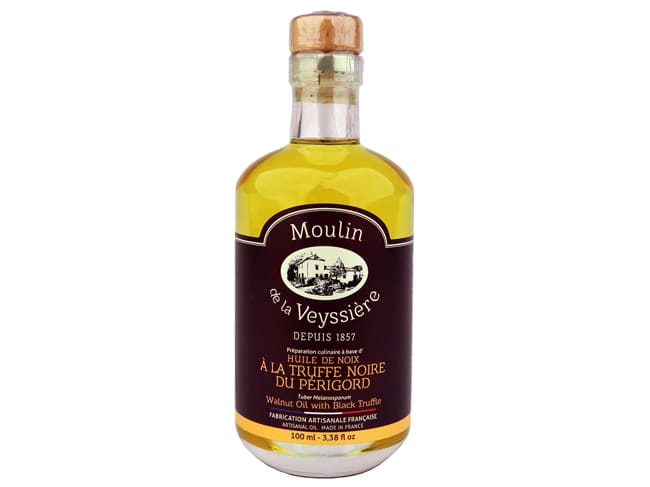 Huile de noix AOP à la truffe - 10 cl - Moulin de la Veyssière